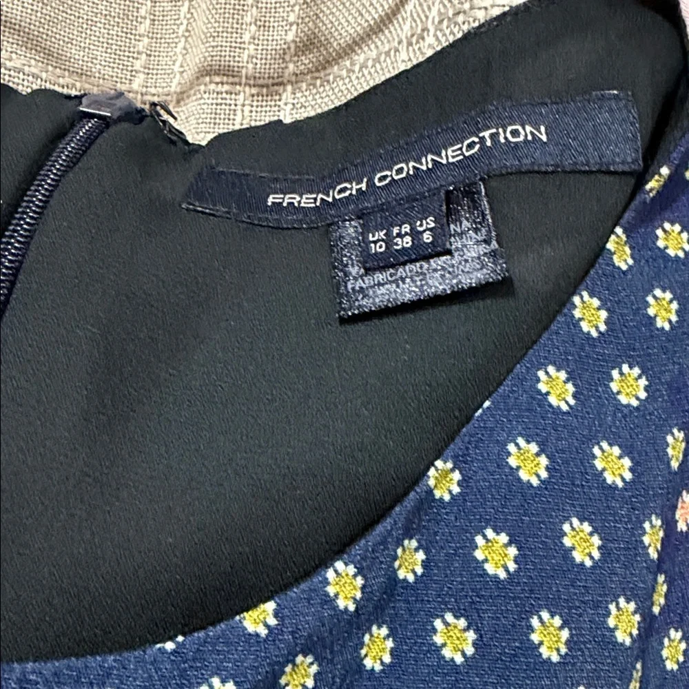 French Connection sleeveless floral and geometric print dress size 6